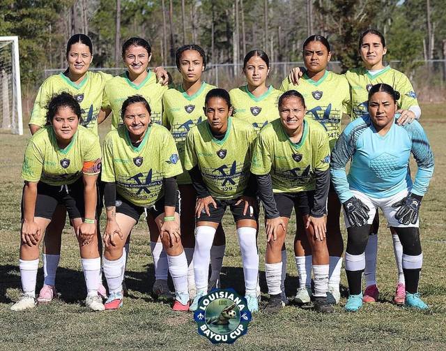 Equipo femenil en la Louisiana Bayou Cup