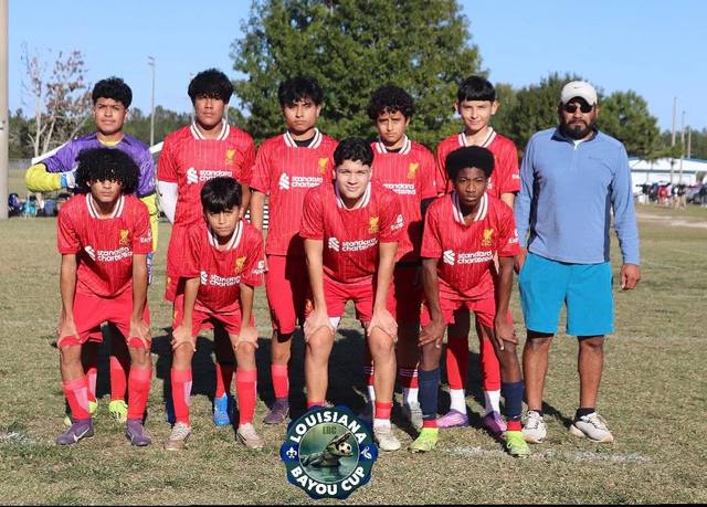 Equipo infantil en la Louisiana Bayou Cup