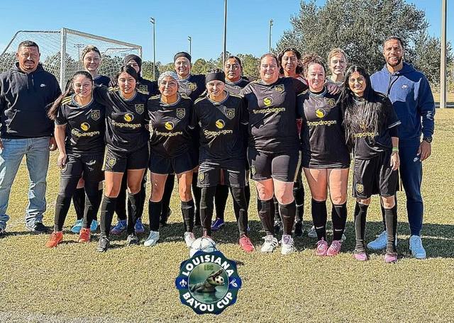 Equipo femenil en la Louisiana Bayou Cup